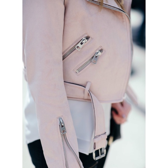 🎉🎉 SOLD 🎉🎉 Zara Faux Suede Pink Moro Jacket XS - Picture 2 of 7